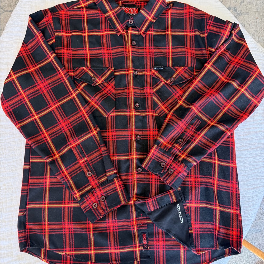 Red & Black Plaid Button-Up Shirt